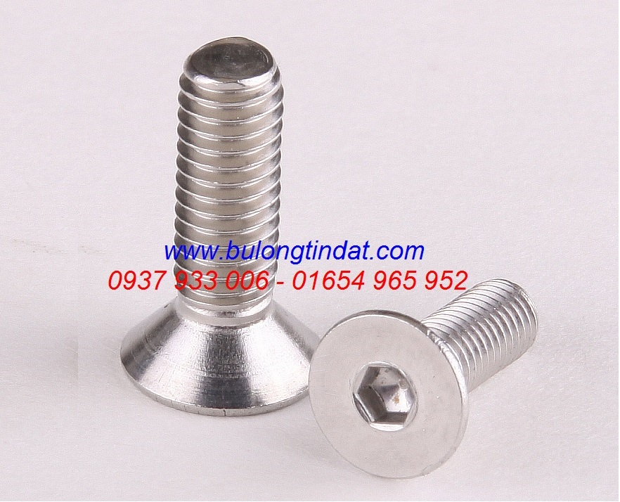 Bulong lục giác côn inox 304